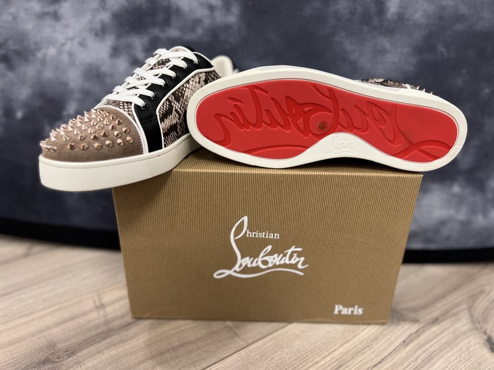 Adidasi Christian Louboutin Premium 2024 -Piele Naturala