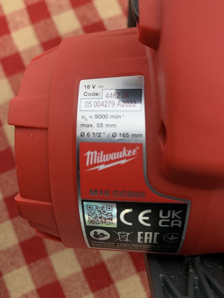 Milwaukee M18 CCS55/ръчен циркуляр/2022г/