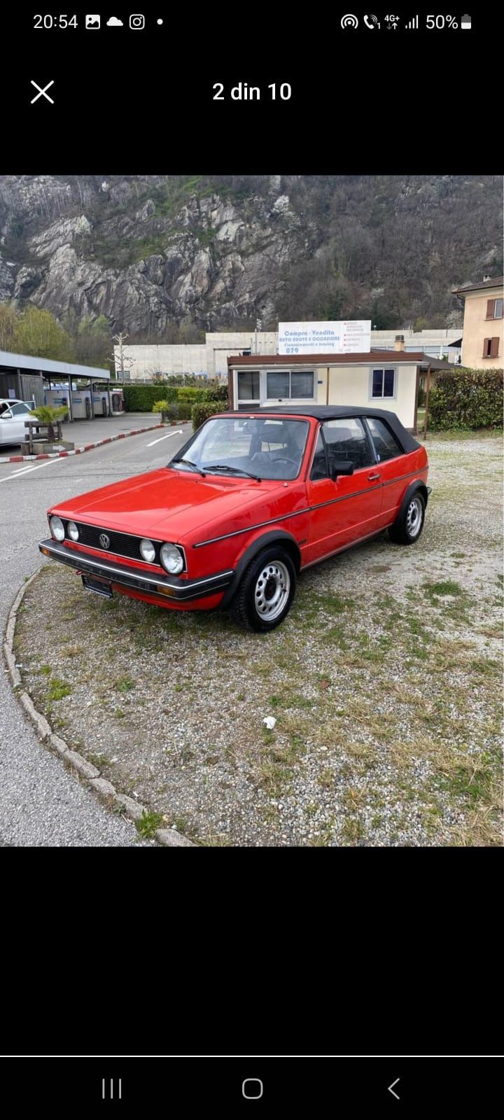 Vw Golf Cabrio an fabricație 1985