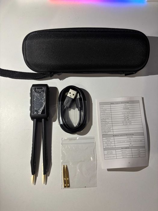 Penseta LCR cu punte, tester ZT-MD1, identificare auto a componentelor