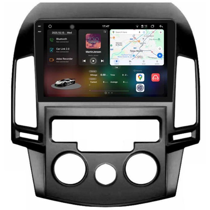 Navigatie Android Dedicata Hyundai I30(2007-2012), Bluetooth, Carplay