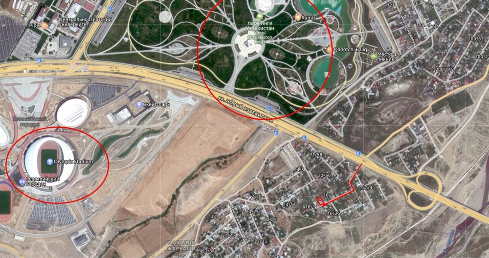 Срочно Продается Sotilati Участок  Парк Узбекистан Yangi Oʻzbekiston