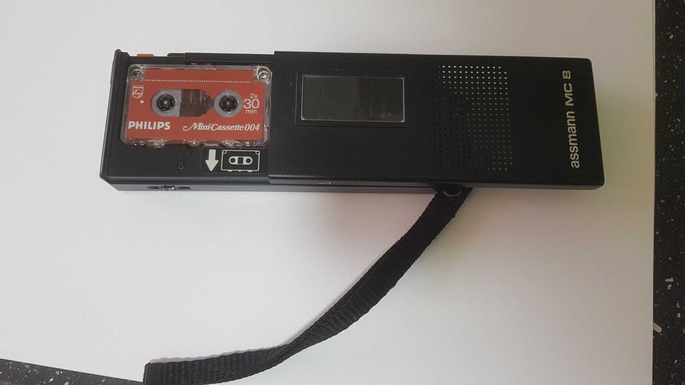Reportofon de colectie ASSMANN MC 8 - An 1982 + caseta Philips004