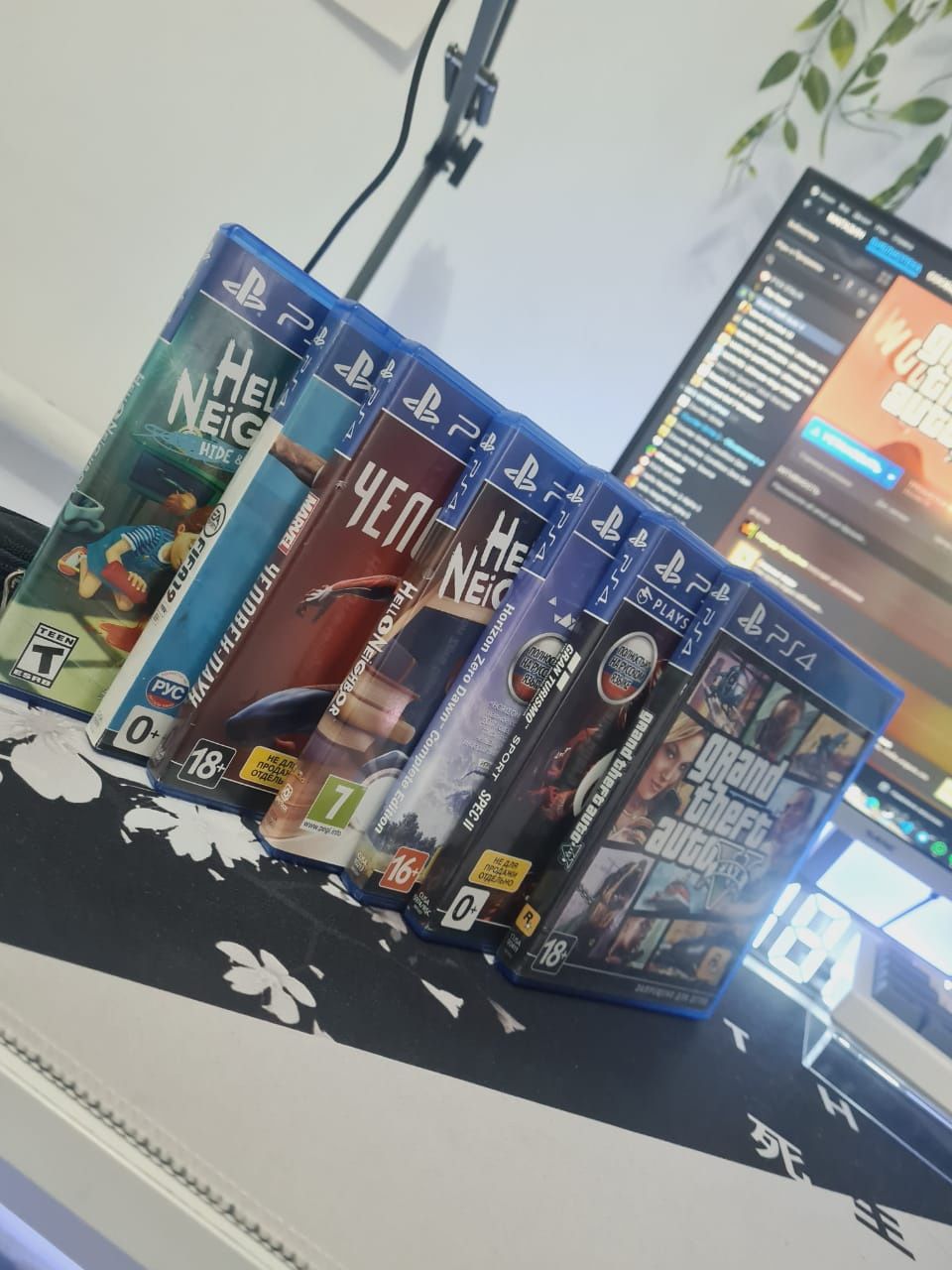 Ps4 pro 1 TB, 7 игр, 200к