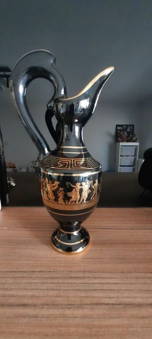 Vaza veche placata aur 24 k