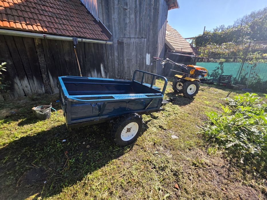 Motocultor AgroPro HS 1100D 16CP + remorca basculabila