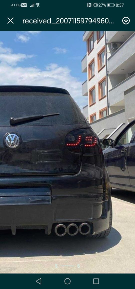 Стопове ГОЛФ 5 Лед затъмнени опушени VW GOLF LED Тунинг