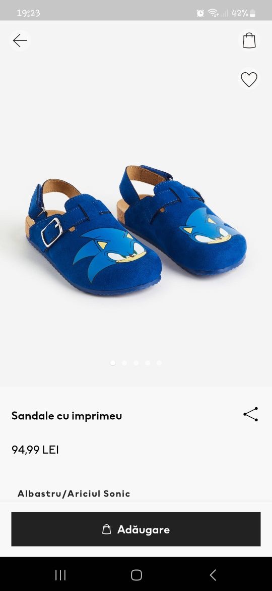Sandale Sonic mărimea 26( 16 cm)