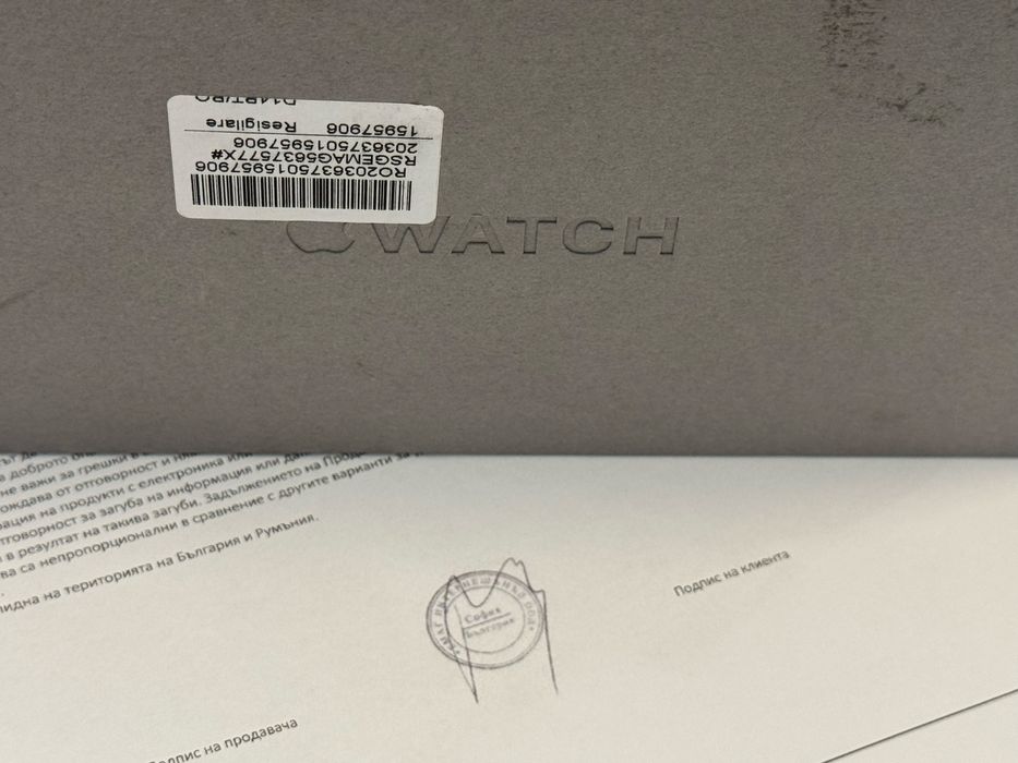 КАТО НОВ 49mm Apple watch Ultra 2 Гаранция EMAG 2026г. Black