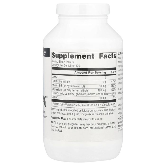 Ультра-Маг 120 таблеток Source Naturals, Ultra-Mag из Америки