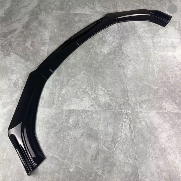 Lip prelungire bara fata S6 Audi A6 C7 S-Line 2011-2018 negru lucios