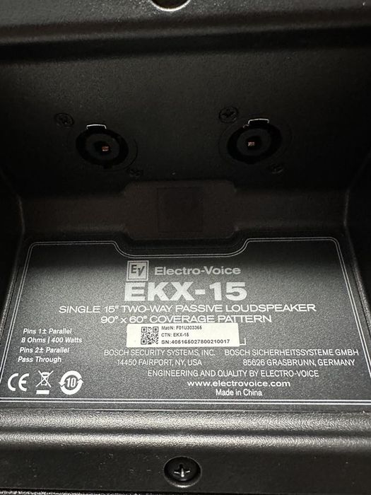 Продавам нови тонколони марка Electro-Voice серията EKX15