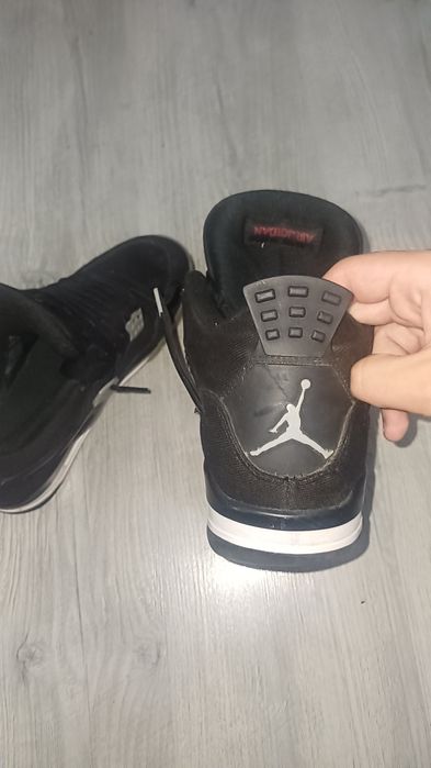 Vand jordan 4 black canvas 42,5