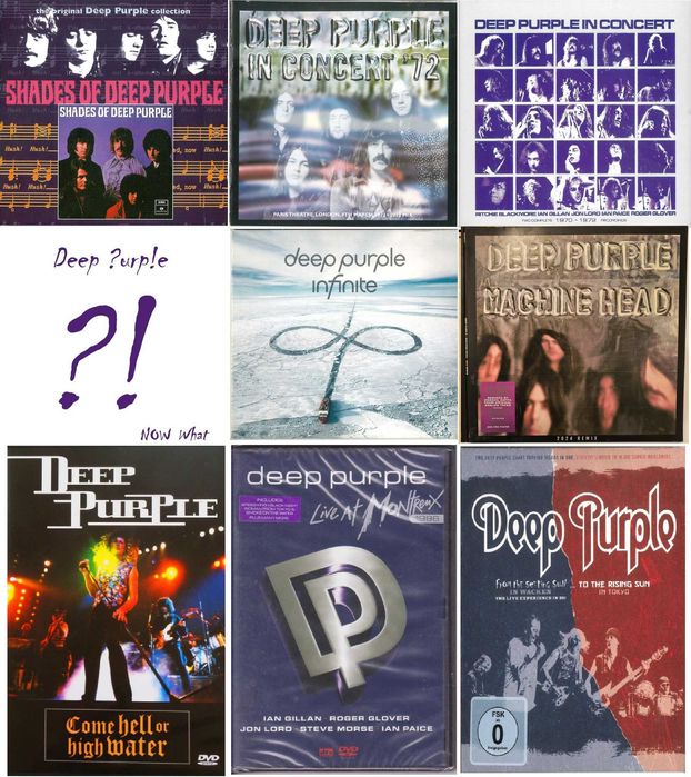 Deep Purple - Discografie CD DVD Bluray Vinil LP