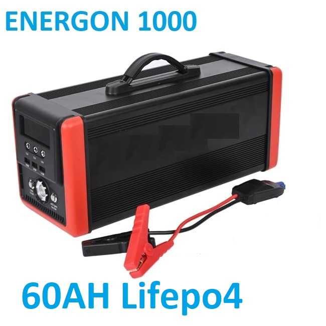 Енергийна станция 5в1 ЕНЕРГОН - Инвертор 1000w 60ah lifepo4 акумулатор