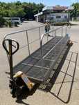 Pod mobil galvanizat  cu balustrada .