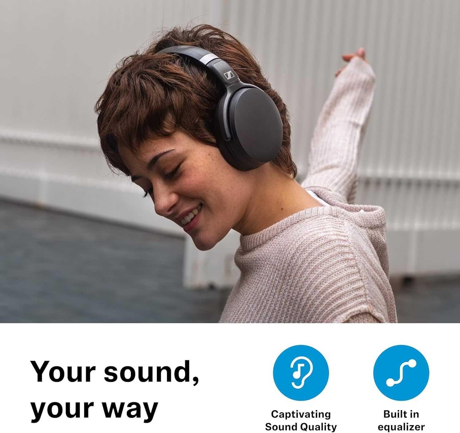 Sennheiser Consumer Audio HD 450BT Bluetooth 5.0 Wireless Headphone