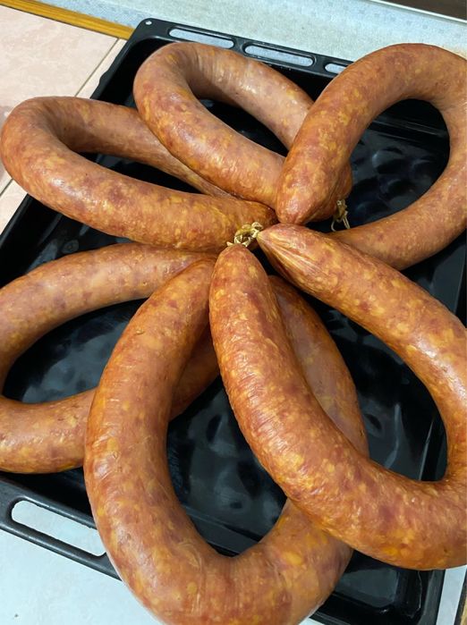 Колбаса домашняя. Копченые изделия. Копчение.