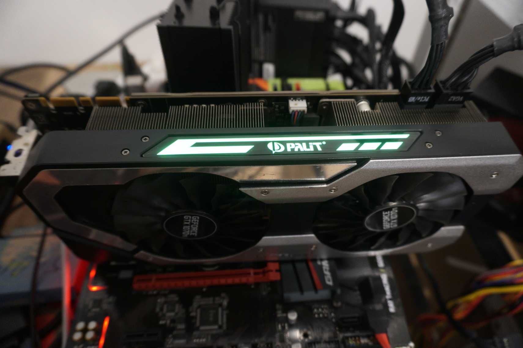 GTX 1070 Ti 8GB Palit Jet stream видеокарта Nvidia GPU / вкл ДДС