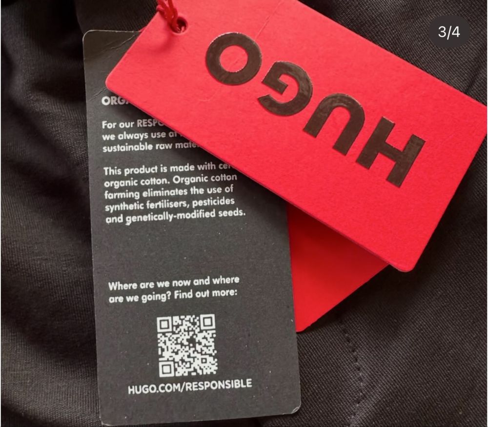 Мъжки,памучни,черни къси панталонки Hugo BOSS с бродирано лого
