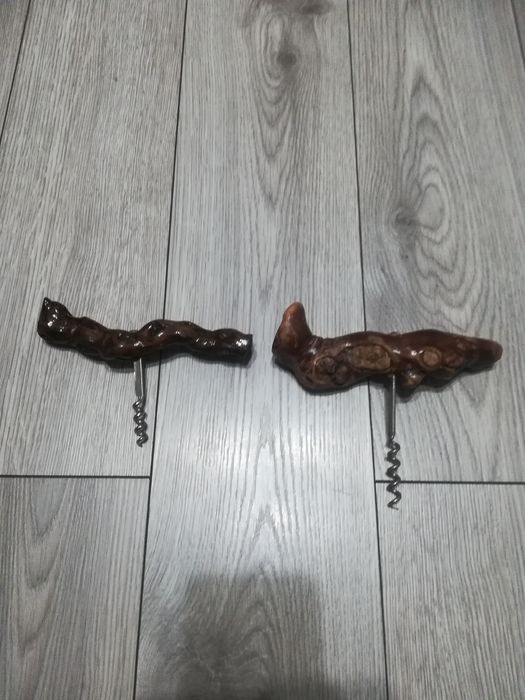 Vand tirbuson Vintage cu maner din Iemn