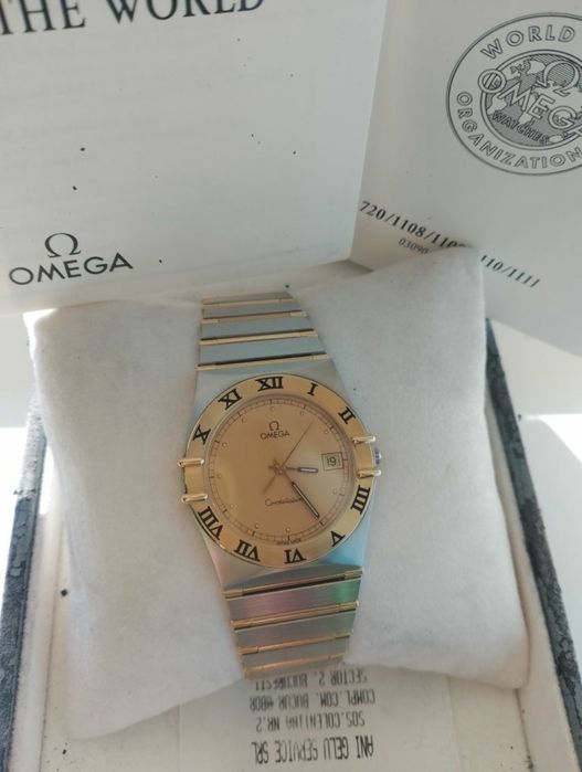 ceas Omega din aur și oțel 18K/Citeste anuntul!