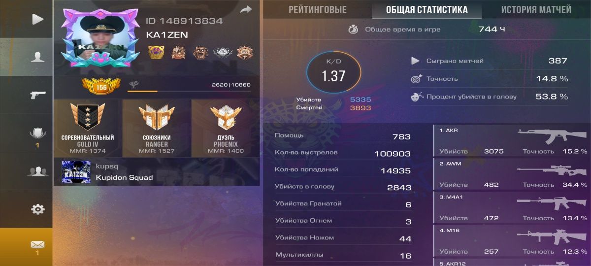 Стандофф2 акаунт