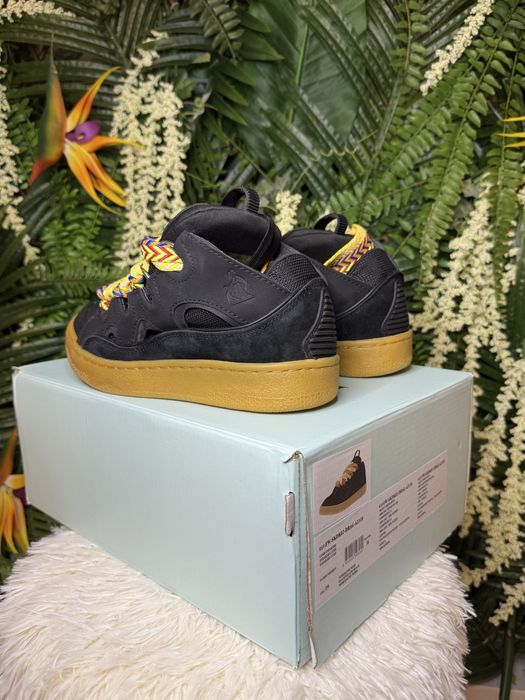 Lanvin Curb Suede Black Multicolour