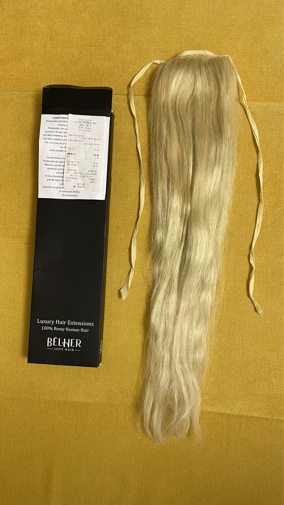 Coada deluxe par natural blond 65 cm