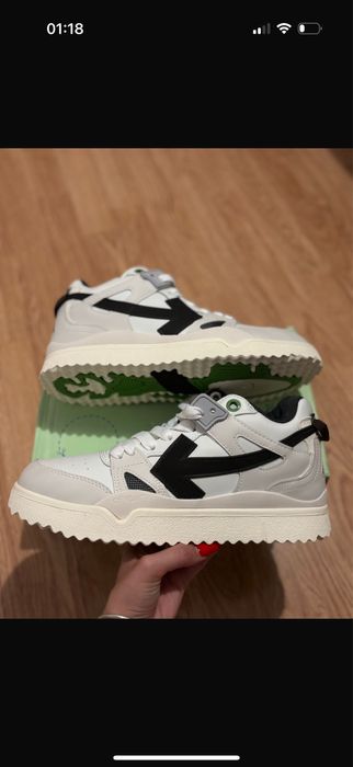 Adidas OFF WHITE Logo detailed Lace-Up Sneakers marimea 43