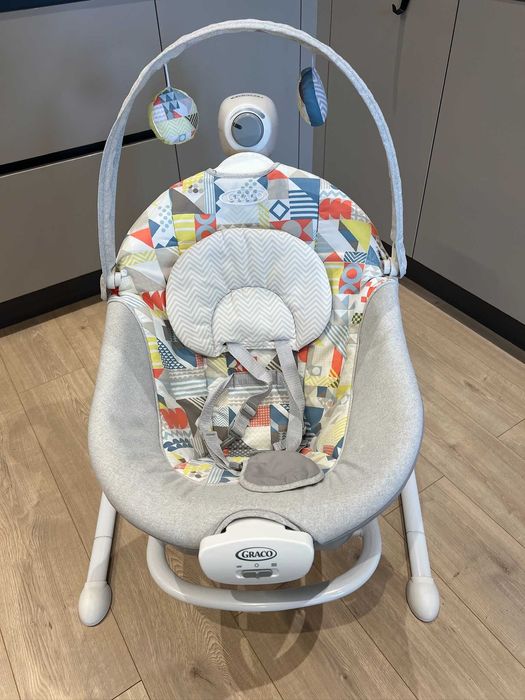 Бебешка люлка Graco - Duet Sway 2 в 1, сива