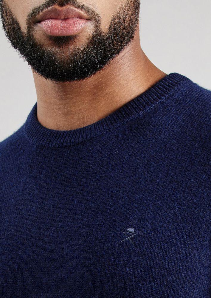 100% вълна Hackett London Lambswool Pullover ОРИГИНАЛЕН мъжки пуловер