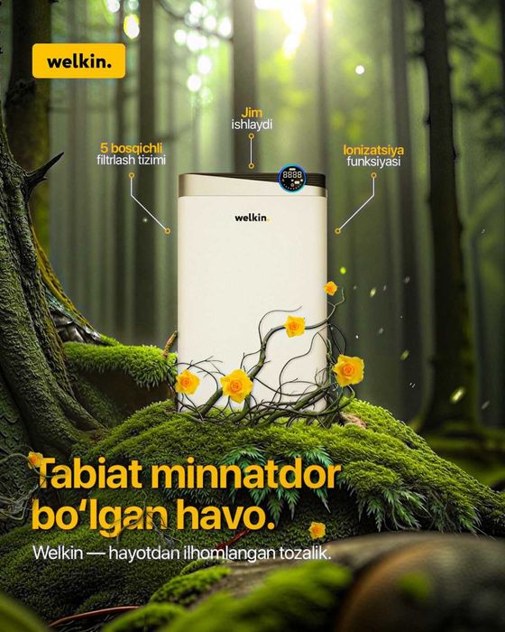 Havo tozalovchi uy va ofislar uchun (Очиститель воздуха)