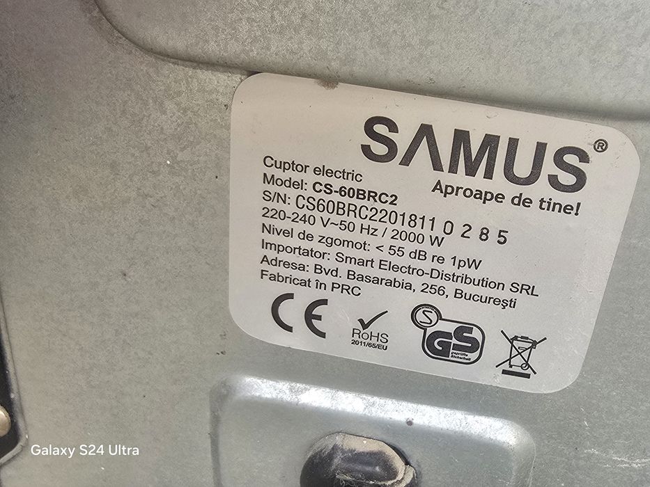 Cuptor Electric Samus cu rotisor
