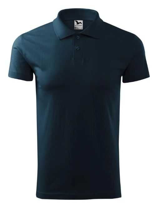 Tricou polo pt barbati Single J., albastru marin, marime S - 45 lei