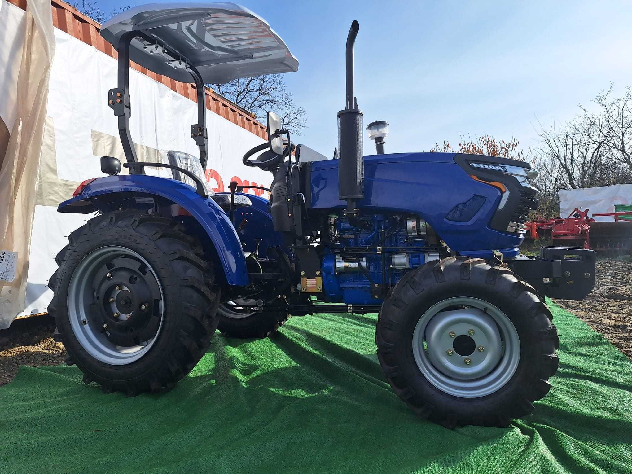 Tractor NOU BIZON 35 CP, 4X4,plug si freza.RATE FIXE.Transport Gratuit