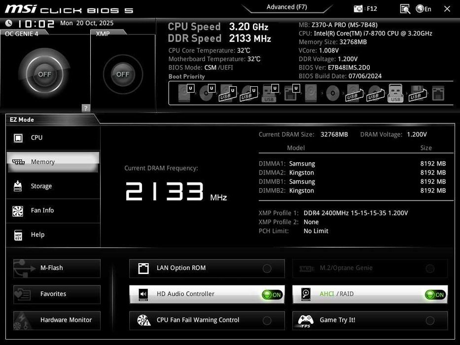 Дъно Дънна платка MSI Z370-A PRO 1151 DDR4 OVERCLOCK