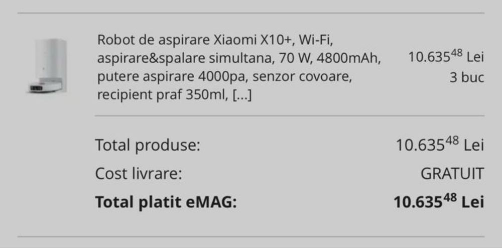 Aspirator xiaomi x10