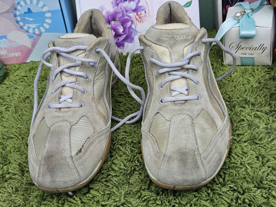 All Rounder немски кецове от кожа