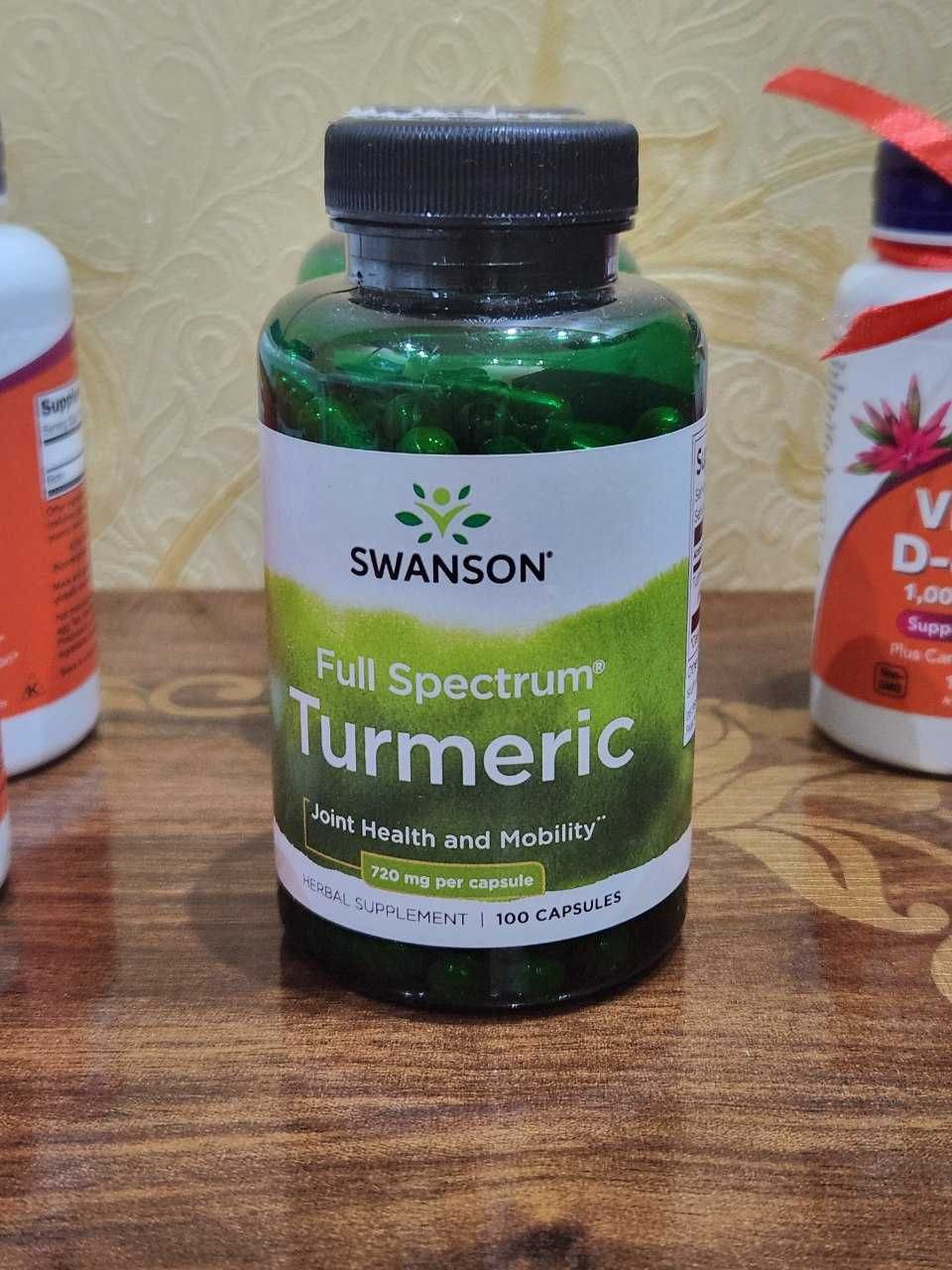 Куркумин Куркума Turmeric Swanson, 720 мг, 100 капсул