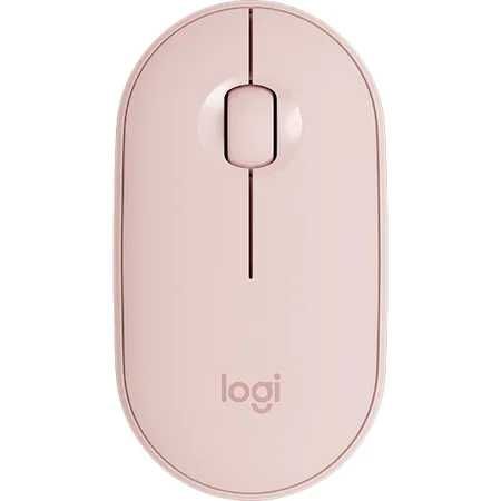 Мишка Logitech - Pebble M350, оптична, 1000 dpi, безжична, розова