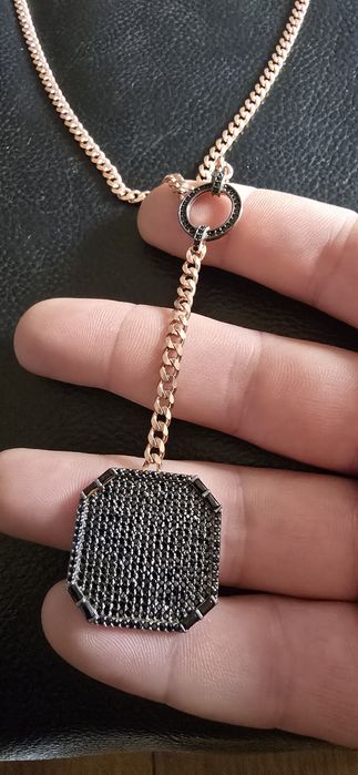 Lănțișoare argint aurit roze