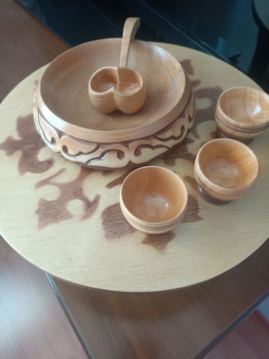 Детский стол (набор) в национальном стиле, ручная работа