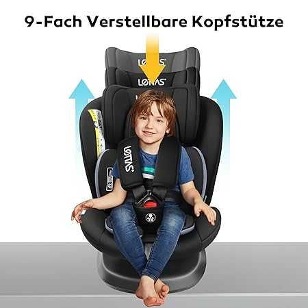 Scaun auto pentru copii LETTAS I-Size rotativ la 360°