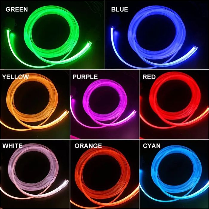 Fir Neon Flexibil Led RGB Lumina Ambientala Auto Bluetooth