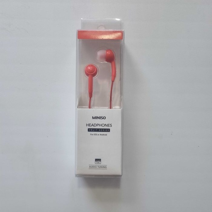 Наушники Miniso Fruit Series в новом состоянии без микрофона