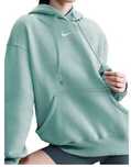 Nike, Hanorac supradim cu buzunar kangaroo Phoenix, Verde deschis, M