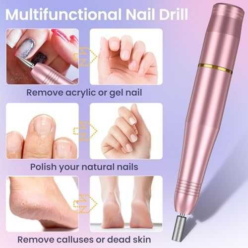 Нов Компактен електрически набор за маникюр и педикюр, 16 аксесоара