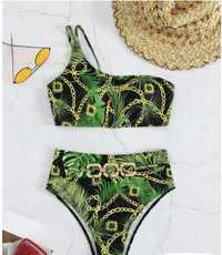 costum baie, verde, 2 piese,s,36