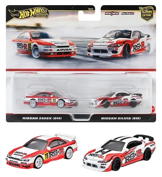 Hot Wheels Nissan 2 pack Silvia S14 S15